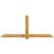 Ekena Millwork Eugene Rough Sawn Timber Gable Bracket, Western Red Cedar, 96"W x 40"H x 2"D x 6"F, 10/12 Pitch GBW096X40X0206EUG00RWR - alternate 1